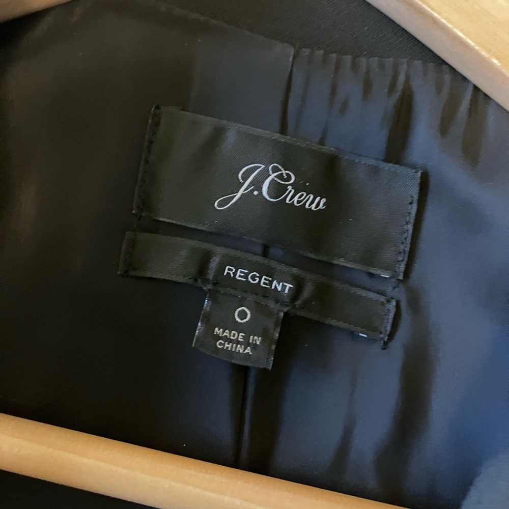 J CREW REGENT Black Four Season Blazer Size 0 - Picture 10 of 12